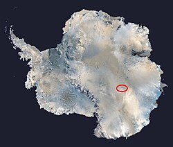 Lake Vostok composite image (NASA)