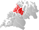 Vị trí Tromsø tại Troms