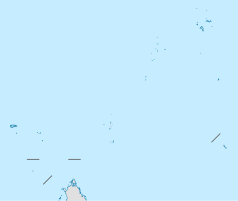 Mapa konturowa Seszeli, u góry po prawej znajduje się punkt z opisem „Rezerwat przyrody Vallée de Mai”