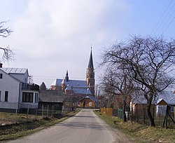 Bóbrka seen from the east