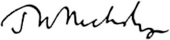 signature de John William Nicholson