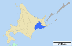 Location of Subprefektur Kushiro