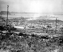 Port de Cherbourg depuis les terres