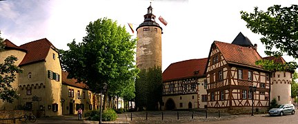 Castillo Electoral de Maguncia en Tauberbischofsheim con la Türmersturm