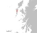 Benbecula uhartearen kokapen mapa