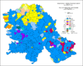 Места у којима Русини (браон) чине већинско становништво (2011)