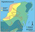 Zones de végétation du Yucatan