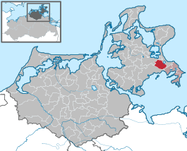 Beliggenhed i Landkreis Vorpommern-Rügen