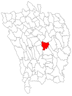 Location of Albeşti