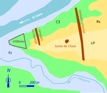 Carte en couleurs des couches géologiques affleurantes d'un territoire.