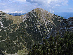 Krottenkopf z vrcholu Bischof