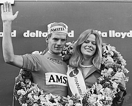 Leo van Vliet wint het eindklassement van Olympia's Tour in 1976