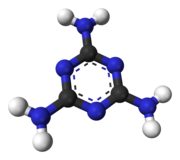 Modello molecolare della melammina