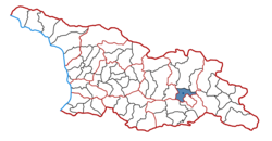 Location of the municipality within Georgia