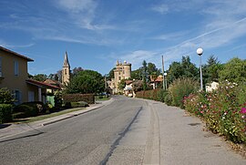 The main road in the village