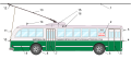 Image 28Diagram of a 1947-built Pullman Standard model 800 trolleybus, a type still running in Valparaíso (Chile) (from Trolleybus)