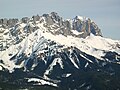 Ackerlspitze (Mitte) und Maukspitze (rechts) (Aufnahmestandort: Hartkaiser) Foto: Blutgretchen, Lizenz: CC BY-SA 3.0