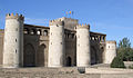 Palais de la Aljafería, siège des actuelles Cortes d'Aragon.