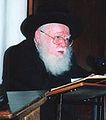 Rabbi Avraham Shapira, former Chief Rabbi of Israel. He was a leader in the Religious Zionist movement and a prominent halachic authority.