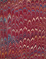 Image 31Marbled book board from a book published in London in 1872 (from Bookbinding)