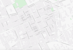 Street map from OpenStreetMap