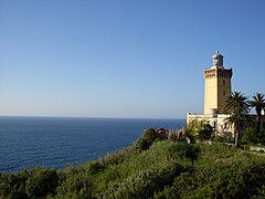 Phare du cap Spartel à l'entrée du détroit de Gibraltar.