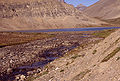 The Clearwater River of southern Alberta, Canada at it's defacto beginning from the Devon Lakes.