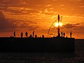 Sunset at Roches Noires Beach