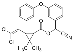 Strukturformel von Cypermethrin