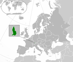 Vị trí của Liechtenstein