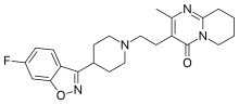 Estrutura química de Risperidona