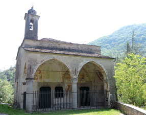 A vista fruntàle de San Pantaleu