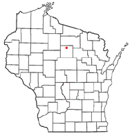 Location of Tomahawk, Wisconsin