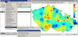 Ukázka grafického rozhraní GRASS GIS 6 (wxPython)