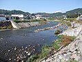 信濃浅野駅付近より見る鳥居川