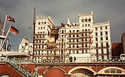 Grand Hotel Brighton on the morning after the bombing