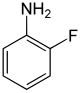 Struktur von 2-Fluoranilin