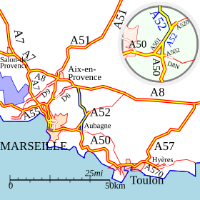 Carte de la route.