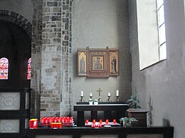 Rechterkant interieur Sint-Pieterskapel