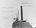 Turm von U-3008 kurz nach der Kapitulation 1945