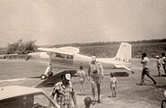 A Cessna 180 in 1979 at Ein Shemer Airfield