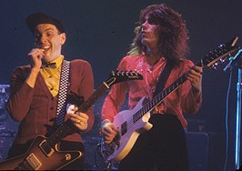 Rick Nielsen en Tom Petersson van Cheap Trick in 1977