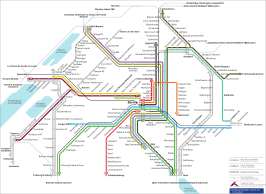 Netwerkkaart van de S-Bahn Bern