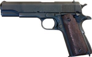 M1911A1 pistol manufactured by Remington Rand