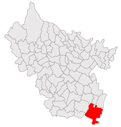 Location in Buzău County