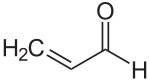 Strukturformel von Acrolein