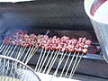 sate kelinci lagi dibakar