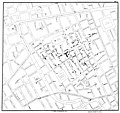 1854年の疫病死者を白地図に落とし込んだもの