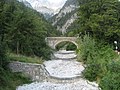 serie di briglie in muratura a difesa di un ponte