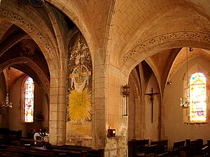 Interior de la glèisa.